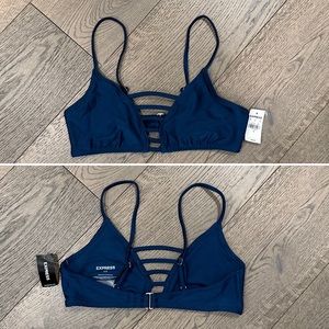 NWT | Express | Blue Bikini Top | Size Medium